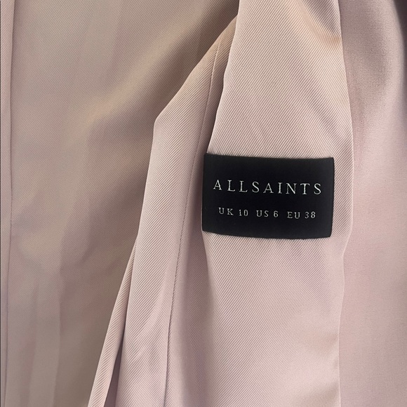 AllSaints Aleida Lilac Pink Tri Blazer Size US 6 - Picture 8 of 11